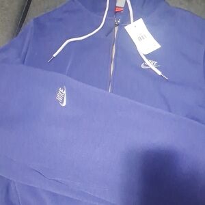 Nike Royal Blue Zip-Up Hoodie